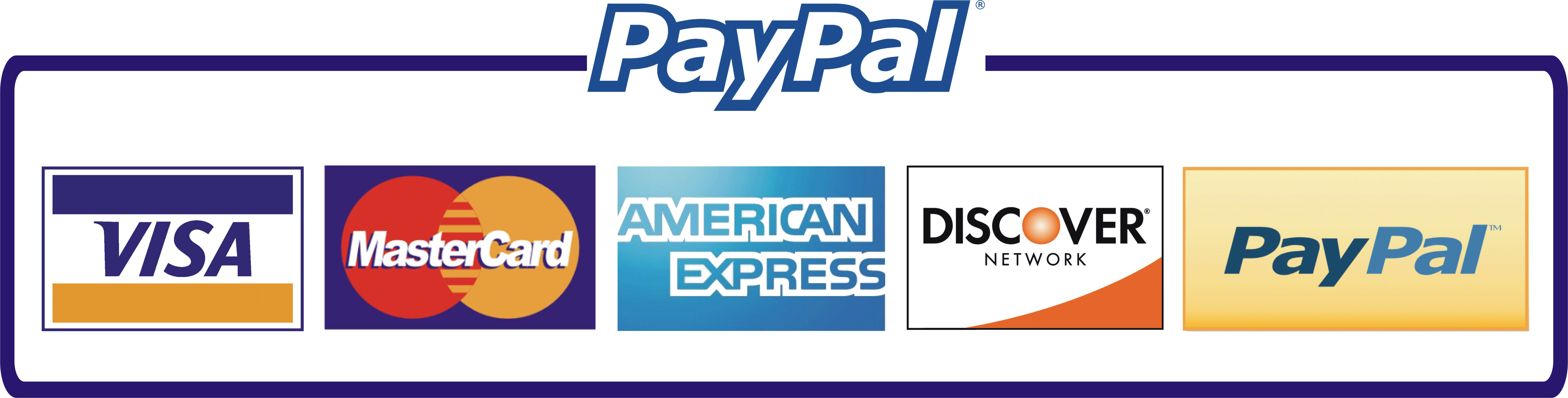 paypal logo with cards